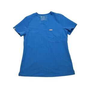 Figs Catarina One-Pocket Scrub Top CAPRI BLUE Extra Small